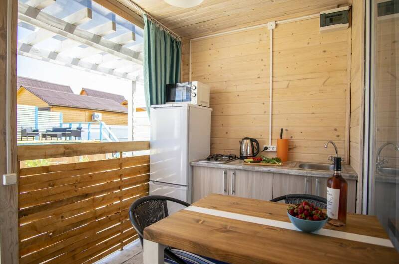 Домик однокомнатный 3+1 с видом на бассейн